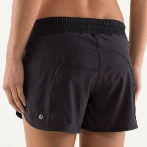 $5 ship! Lululemon Run: Track Attack Short - Black - Size 8